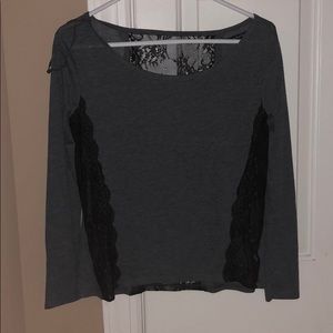 Lace grey long sleeve